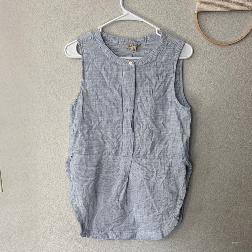 Lucky Brand Light Blue Sleeveless Top